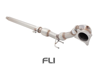 3.5 inch-3 inch Downpipe with High-Flow Catalytic Converter, 304 Stainless Steel (for OEM Cat-Back)