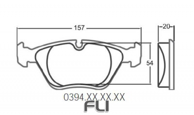 394 Z-RATED BRAKE PAD SET (PFC-0394.11)