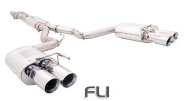 3 inch Cat-Back System with Oval Mufflers, 304 Stainless Steel