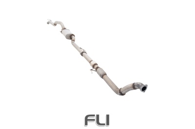 3 inch Diesel Turbo-Back System with High-Flow Catalytic Converter, 409 Raw Stainless Steel