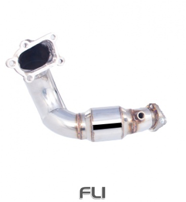 3 inch Downpipe with High-Flow Catalytic Converter, 304 Stainless Steel