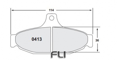 413 CARBON METALLIC BRAKE PAD SET (PFC-0413.22)