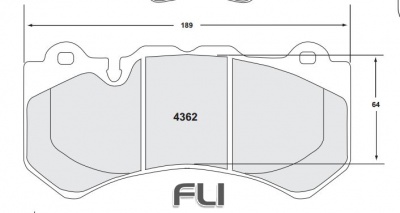 4362 SEMI METALLIC BRAKE PAD SET (PFC-4362.10)