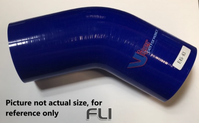 45 Graden Bocht Polyester 22mm Blauw