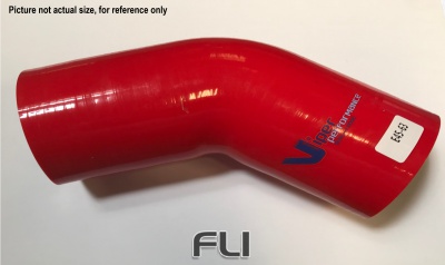 45 Graden Bocht Polyester 60mm Rood