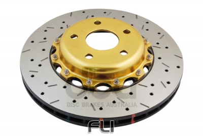 5000 series - Crossed Drilled and Slotted 2-Piece Gold Hat