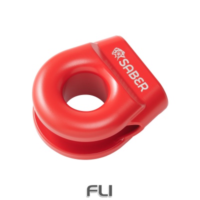 6061 Aluminium Spliced Winch Thimble UPDATED DESIGN   - Cerakote Red (SBR-SWT2CR)