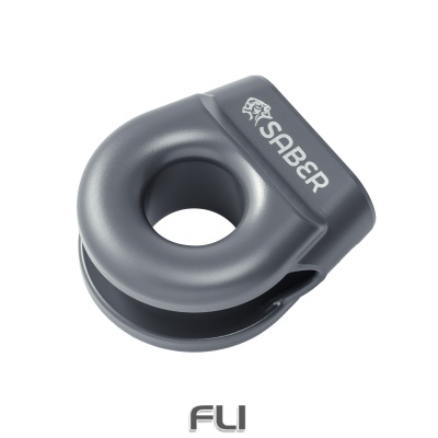 6061 Aluminium Spliced Winch Thimble UPDATED DESIGN  - Cerakote Grey (SBR-SWT2CG)