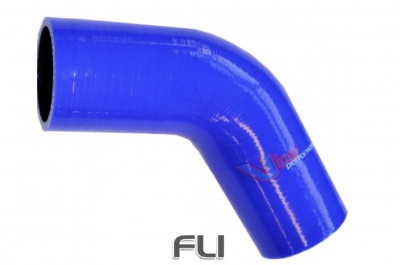60 Graden Bocht Polyester 70mm Blauw