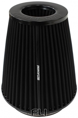 6 Inch CLAMP-ON INV TAPERED FILTER7.5 / 4.7 O.D, 8 Inch H BLACK