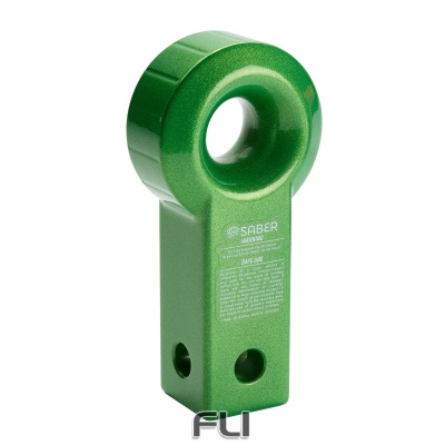 7075 Aluminium Rope Friendly Recovery Hitch - Green Prismatic (SBR-RFRH3G)