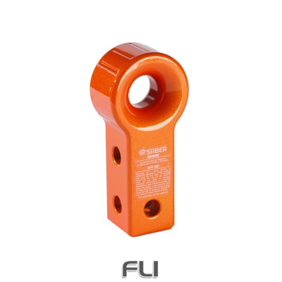 7075 Aluminium Rope Friendly Recovery Hitch - Orange Prismatic & 9K Soft Shackle (SBR-RFRH2OK1)