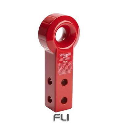7075 Aluminium Rope Friendly Recovery Hitch Extended - Red Prismatic (SBR-RFRH4R)