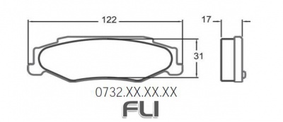732 RACE PAD SET - 01 CMPD 17 MM (PFC-0732.01.17.44)