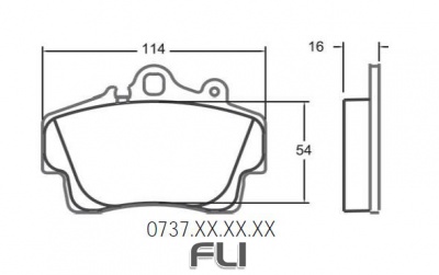 737 RACE PAD SET - 08 CMPD 16 MM (PFC-0737.08.16.44)