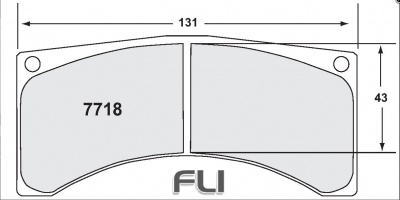 7718 RACE PAD SET - 03 CMPD 18 MM (PFC-7718.03.18.44)