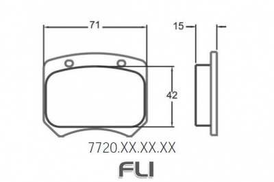 7720 RACE PAD SET - 84 CMPD 15 MM (PFC-7720.84.15.44)