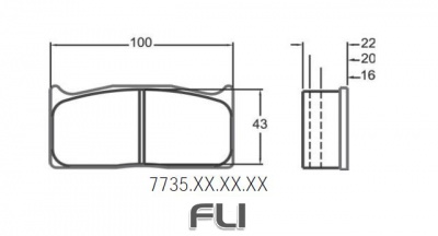 7735 RACE PAD SET - 15 CMPD 20 MM (PFC-7735.15.20.44)