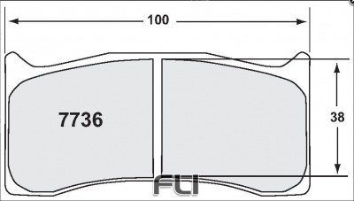 7736 RACE PAD SET - 01 CMPD 20 MM (PFC-7736.01.20.34)
