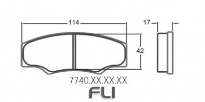 7740 RACE PAD SET - 331 CMPD 16 MM (PFC-7740.331.16.44)