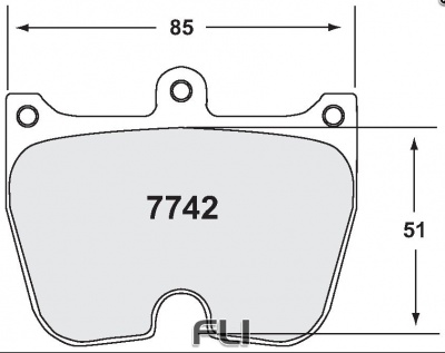7742 RACE PAD SET - 03 CMPD 20 MM (PFC-7742.03.20.44)