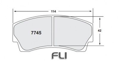 7745 RACE PAD SET - 01 CMPD 16 MM (PFC-7745.01.16.44)