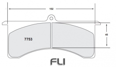 7753 RACE PAD SET - 13 CMPD 21 MM (PFC-7753.13.21.44)