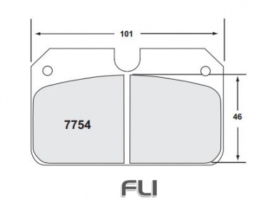 7754 RACE PAD SET - 11 CMPD 16 MM (PFC-7754.11.16.44)