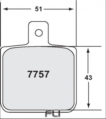 7757 RACE PAD SET - 11 CMPD 12 MM (PFC-7757.11.12.44)