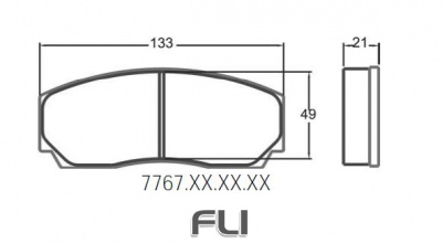 7767 Z-RATED BRAKE PAD SET (PFC-7767.10)