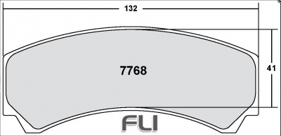 7768 RACE PAD SET - 01 CMPD 16 MM (PFC-7768.01.16.44)