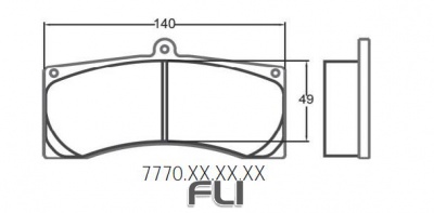 7770 RACE PAD SET - 01 CMPD 26 MM (PFC-7770.01.26.34)