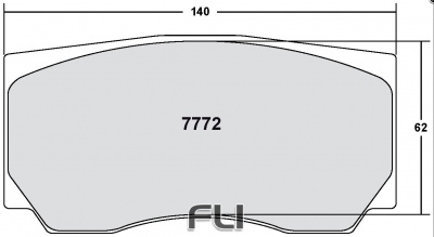 7772 RACE PAD SET - 13 CMPD 18 MM (PFC-7772.13.18.44)