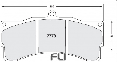 7778 Z-RATED BRAKE PAD SET (PFC-7778.10)