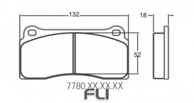 7780 RACE PAD SET - 01 CMPD 18 MM (PFC-7780.01.18.44)
