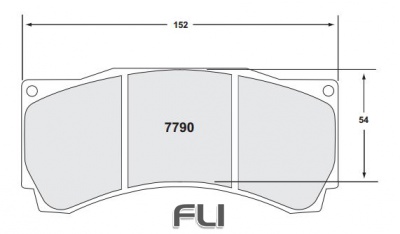 7790 RACE PAD SET - 13 CMPD 25 MM (PFC-7790.13.25.44)