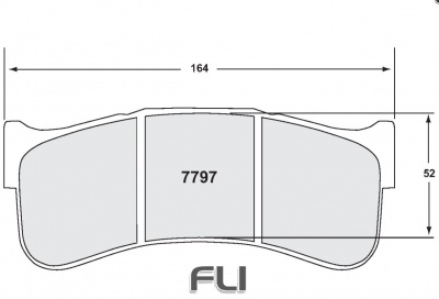 7797 RACE PAD SET - 03 CMPD 29 MM (PFC-7797.03.29.44)