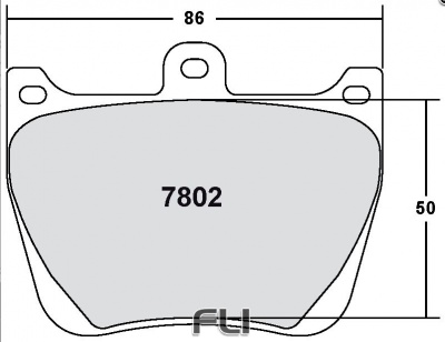 7802 RACE PAD SET - 01 CMPD 20 MM - RR (PFC-7802.01.20.44)