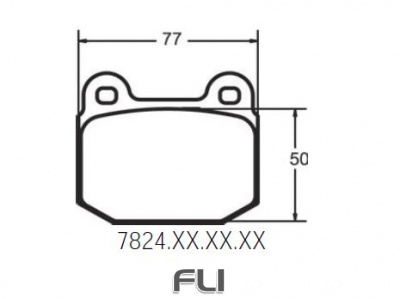 7824 RACE PAD SET - 11 CMPD 15 MM (PFC-7824.11.15.44)