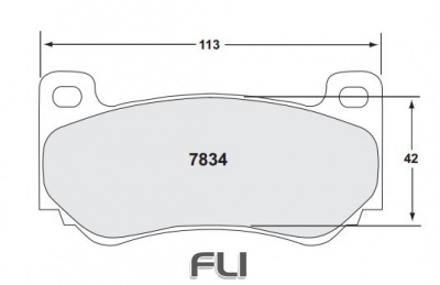 7834 RACE PAD SET - 01 CMPD 14 MM (PFC-7834.01.14.44)