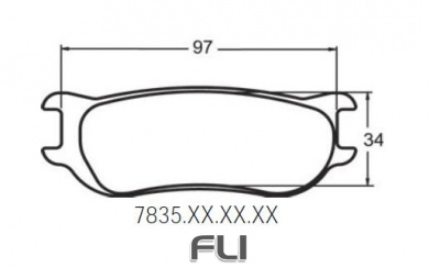 7835 RACE PAD SET - 97 CMPD 18 MM (PFC-7835.97.18.44)
