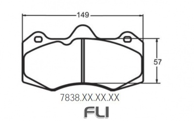 7838 Z-RATED BRAKE PAD SET (PFC-7838.10)