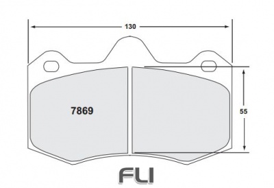 7869 Z-RATED BRAKE PAD SET (PFC-7869.10)
