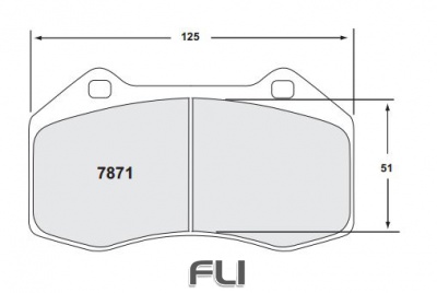 7871 CARBON METALLIC BRAKE PAD SET (PFC-7871.10)