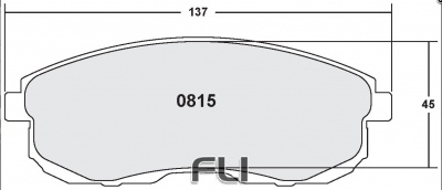815 CARBON METALLIC BRAKE PAD SET (PFC-0815.22)