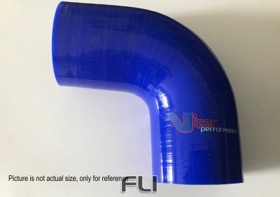 90 Graden Bocht Polyester 16mm Blauw