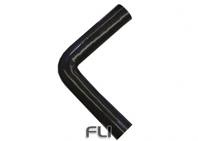 90 Graden Bocht Polyester 25mm Zwart