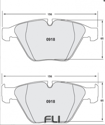 918 RACE PAD SET - 08 CMPD 19 MM (PFC-0918.08.19.44)