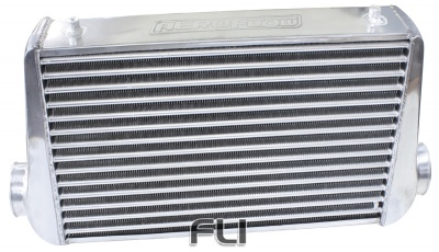 Aluminium Intercooler with 3 Inch Inlet/Outlets Polished Finish. 450 x 300 x 76mm