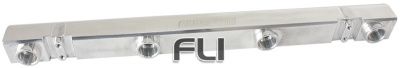 Billet EFI Fuel Rails - Polished Suit Mitsubishi EVO 4 to 9 With 14mm Injectors
